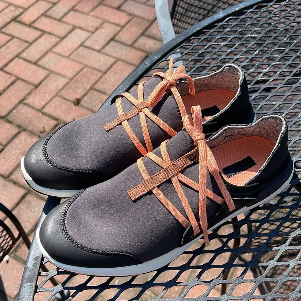 OLUKAI MIKI LI SHOES - WOMEN'S PAVEMENT/BLACK 8